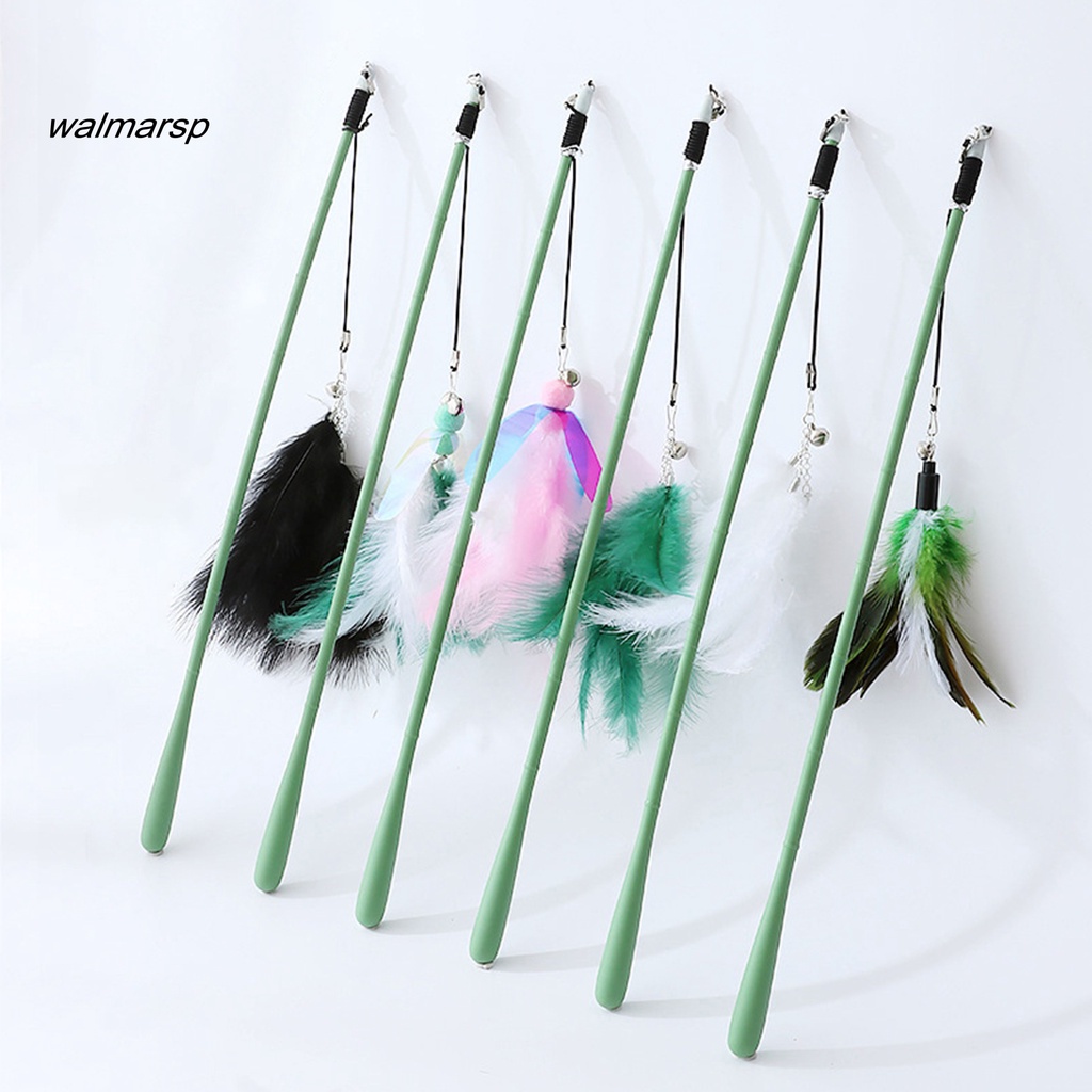 Gậy Trêu Mèo Gắn Lông Vũ Có Chuông Vui Nhộn