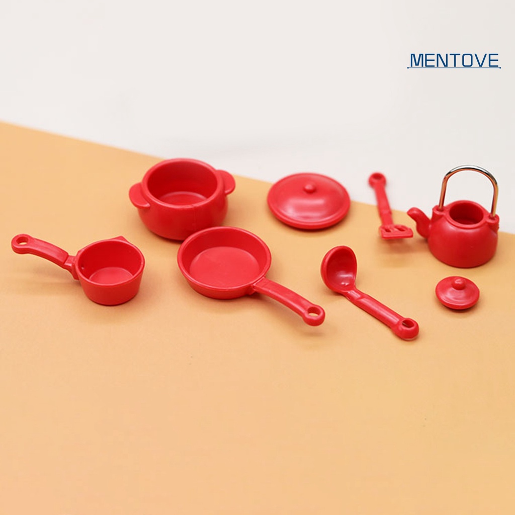 1 Bộ Dụng Cụ Nấu Ăn Mini Bằng Nhựa Siêu Nhẹ Tiện Dụng Cho Nhà Bếp