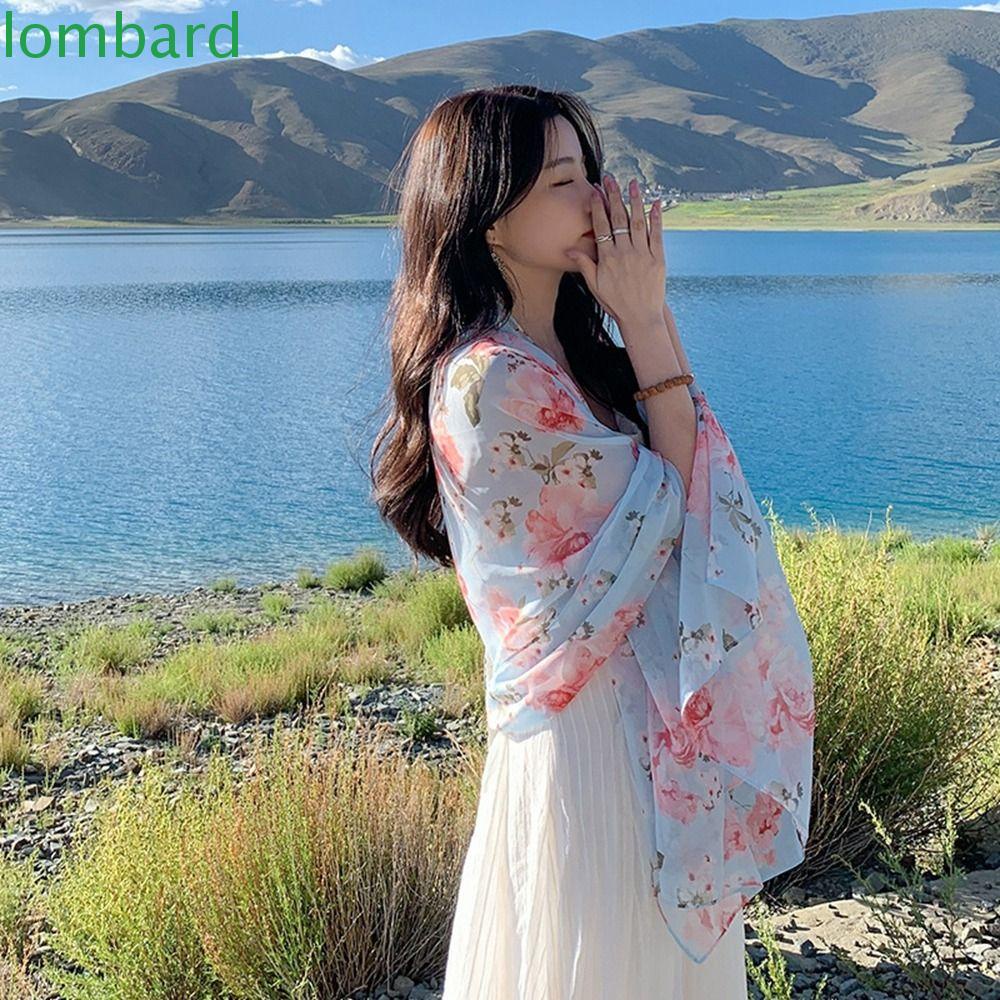 Khăn Choàng Chống Nắng Cỡ Lớn Màu Sắc Đơn Giản Phong Cách Bohemian Thời Trang Đi Biển Mùa Hè