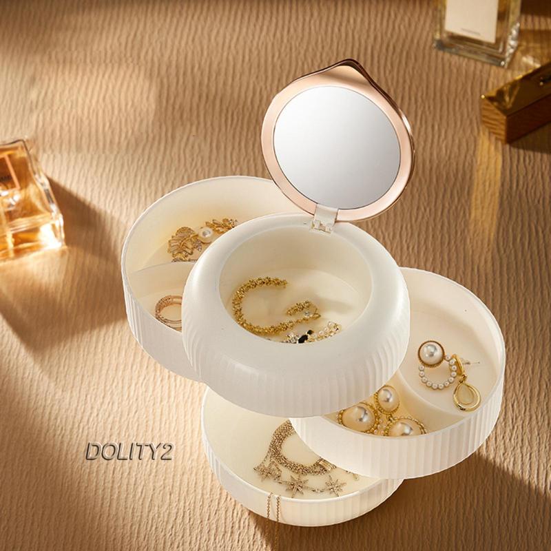 [Dolity2] Giá Đỡ Bông Tai 4 Lớp Bền Không Trượt Xoay Được Cho Lễ Hội / Du Lịch