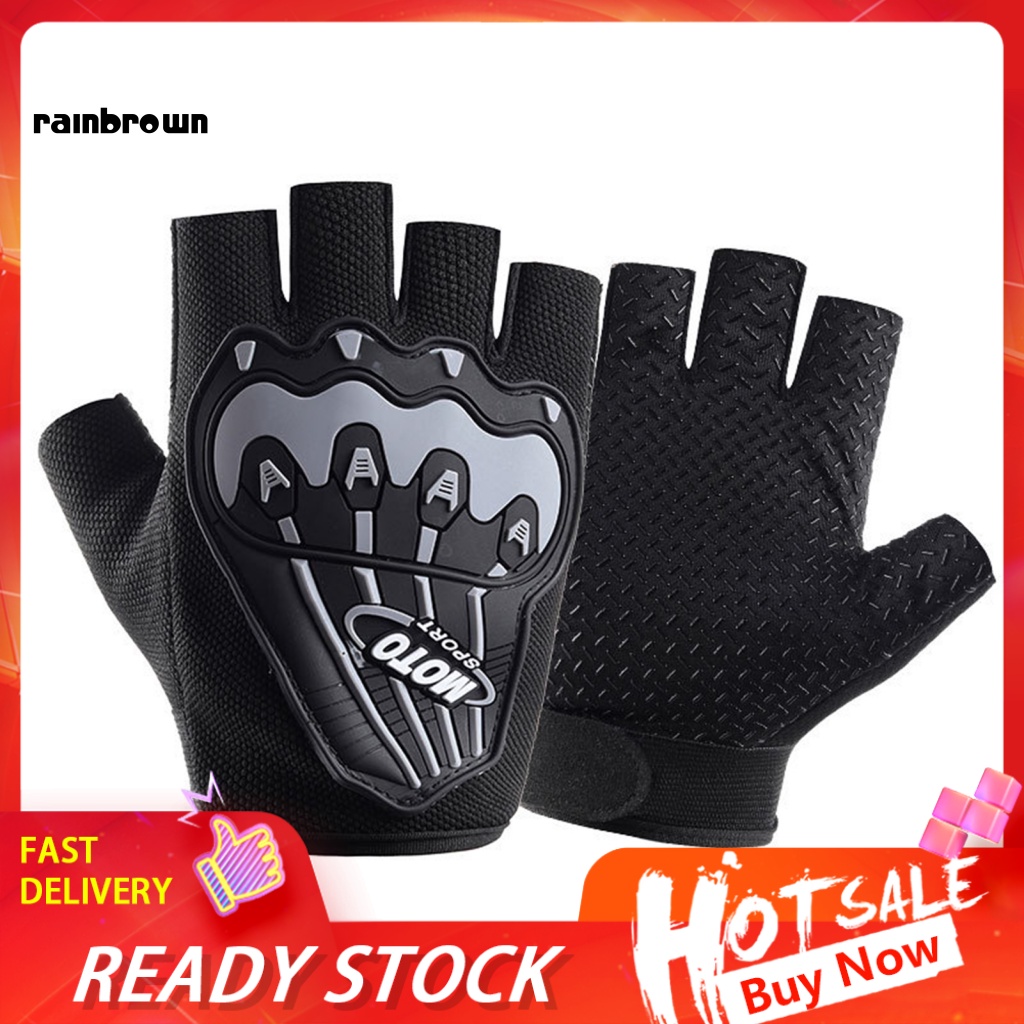 1 Đôi Găng Tay Thể Thao Nửa Ngón Hấp Thụ Sốc