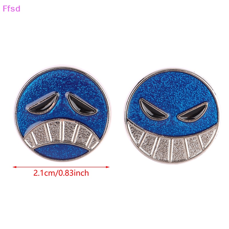 Set 2 Ghim Cài Áo Kim Loại Hình Anime Cho Ba Lô