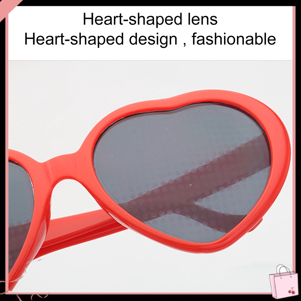 Kính Mát Hình Trái Tim Phản Quang Phong Cách Vintage Thời Trang Cho Nữ
