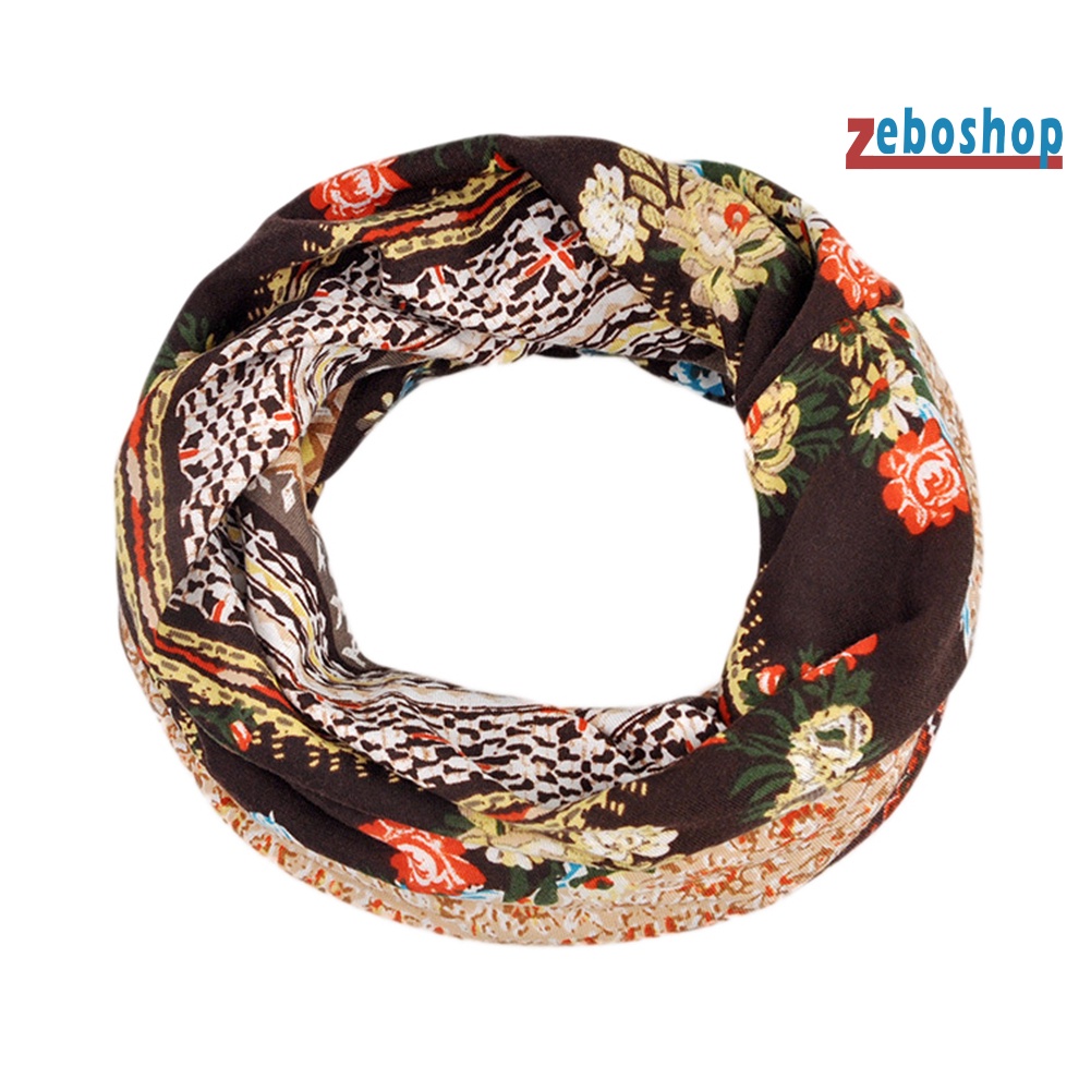 Mũ Trùm Đầu Che Nắng Co Giãn In Họa Tiết Hoa Phong Cách Hồi Giáo Cổ Điển Cho Nữ