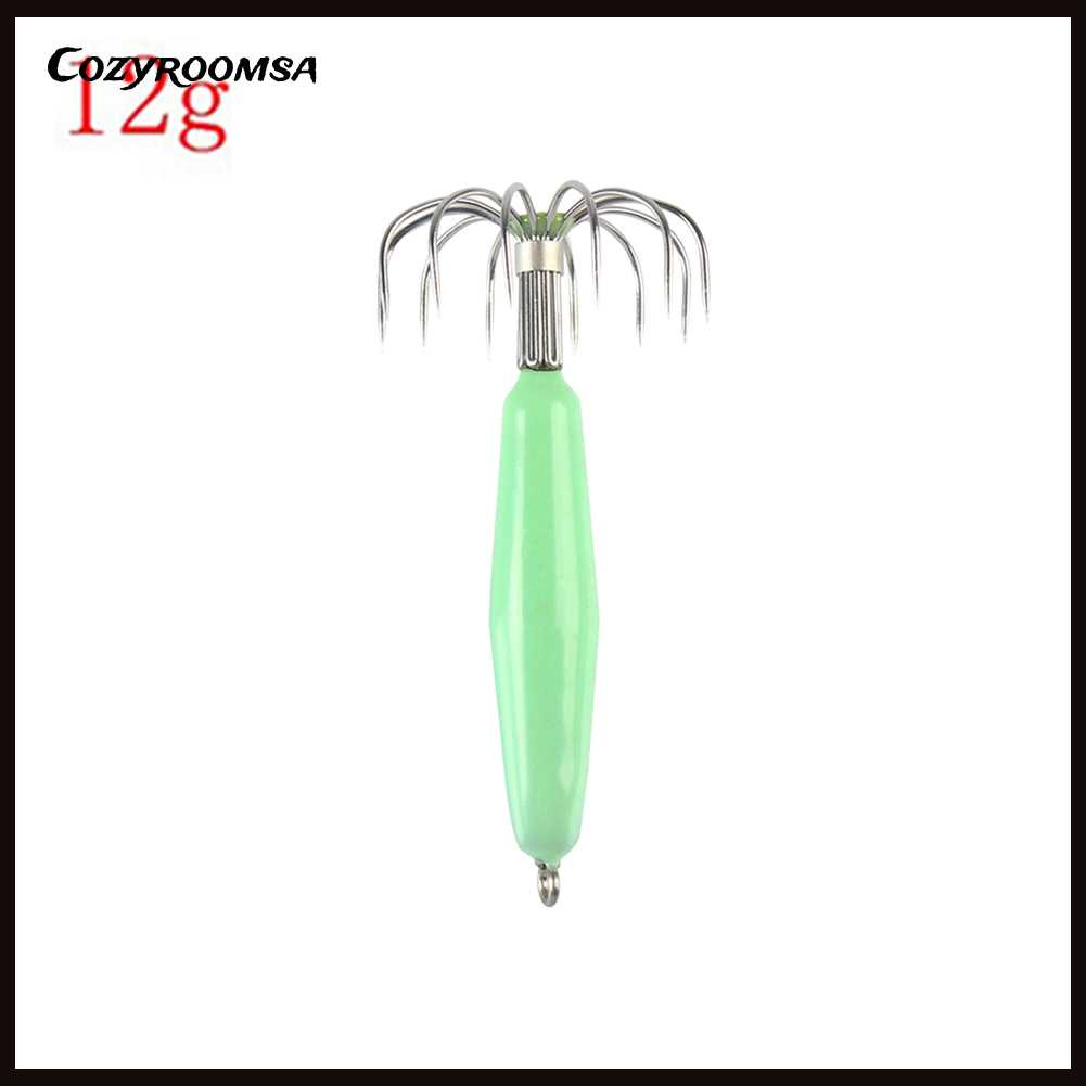 Bộ 12 Móc Câu Hình Con Mực Phát Quang