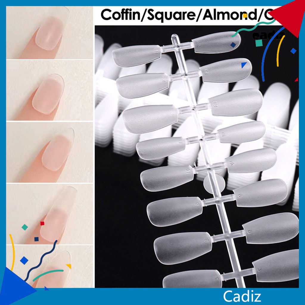 Bộ 300 Móng Tay Giả Hai Mặt Nhám Siêu Mỏng Dễ Tháo Rời