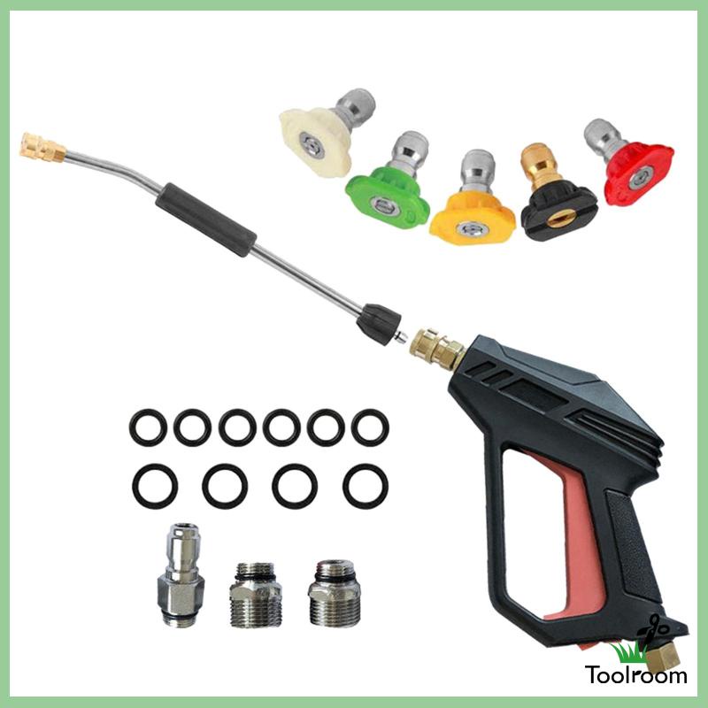 Vòi Xịt Nước Áp Suất Cao Kèm 5 Đầu Phun Dùng Rửa Xe Hơi / Tưới Cây Sân Vườn Ngoài Trời