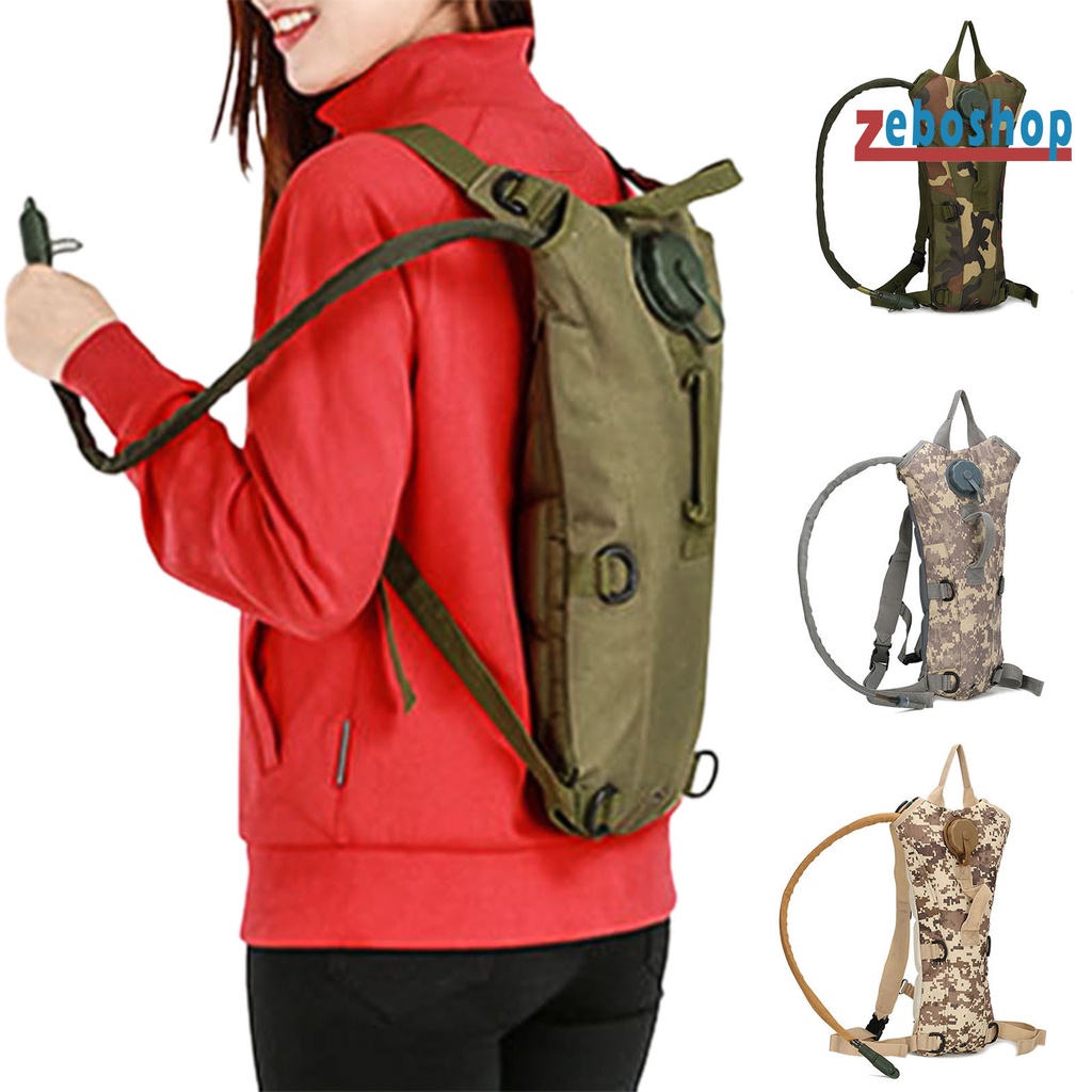 Zeboshop Túi Đựng Nước 3L Họa Tiết Rằn Ri Unisex Tiện Dụng Khi Đi Xe Đạp Leo Núi