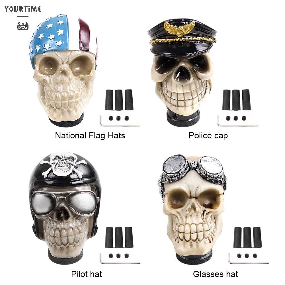 Đầu Cần Gạt Số Xe Hơi Hình Đầu Lâu Sáng Tạo Cá Tính