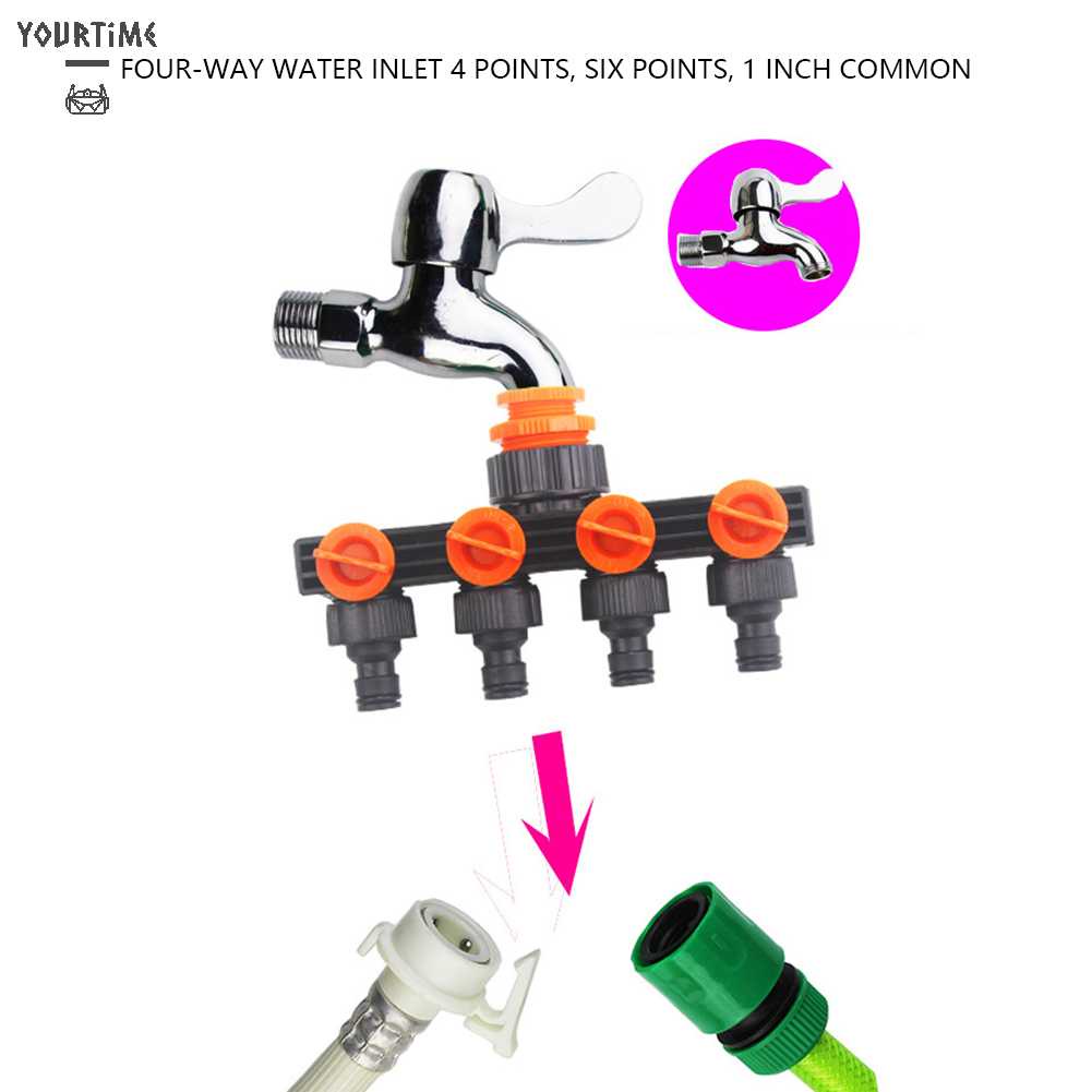 Dụng Cụ Chia Ống Nước 4 Hướng Có Thể Tháo Rời Tiện Dụng Cho Sân Vườn