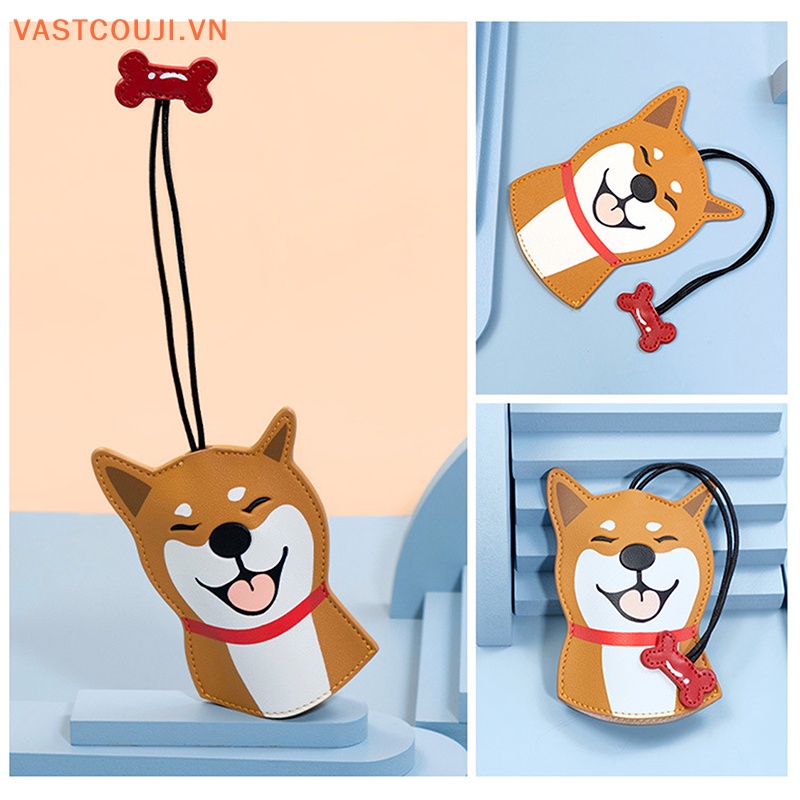 Vỏ Da Bảo Vệ Chìa Khóa Xe Hơi Hình Chú Chó Shiba Inu Dễ Thương Cho Nam Và Nữ