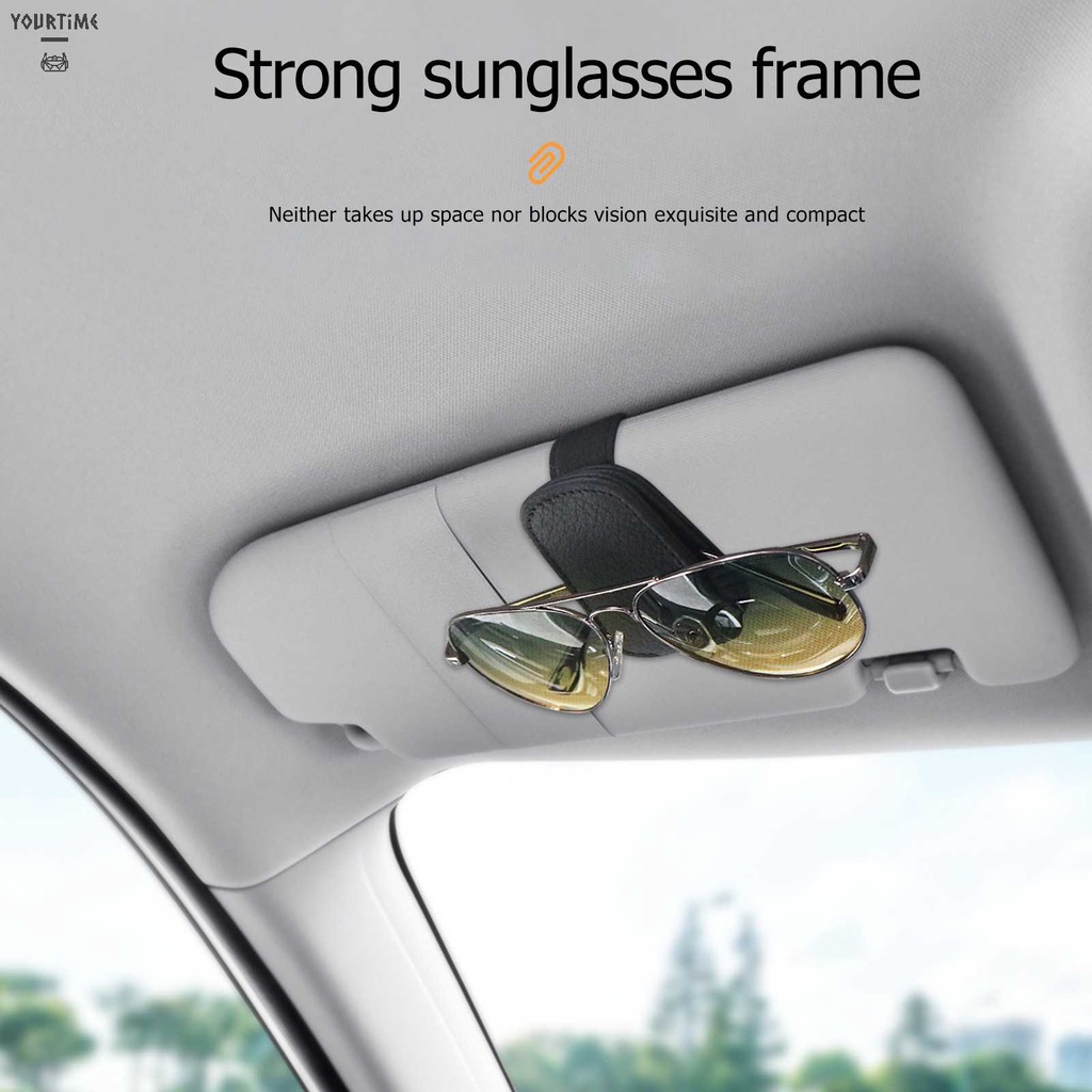 Móc Treo Kính Mát Từ Tính Bằng Da Bò Tiện Dụng