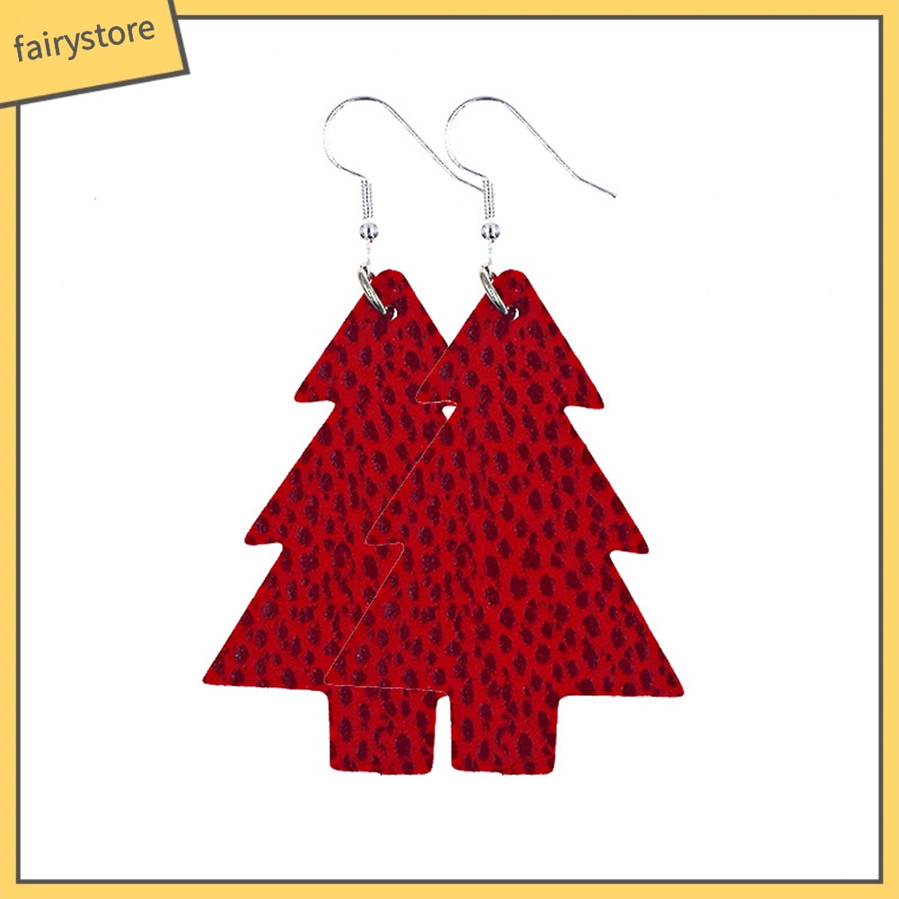 2 Đôi Bông Tai Hình Cây Thông Giáng Sinh Thời Trang Dành Cho Nữ