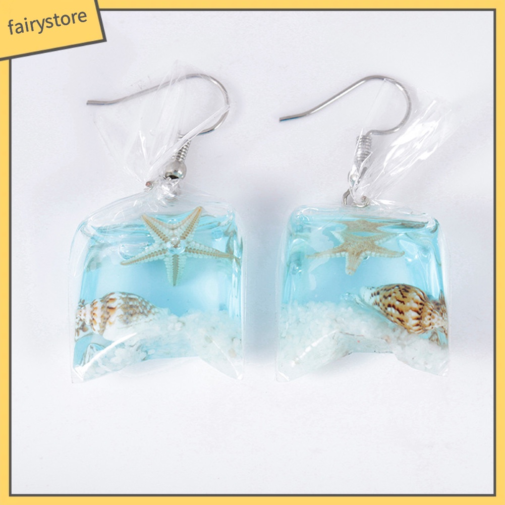 Bông Tai Móc Hình Túi Nước / Hoa / Sao Biển Vui Nhộn Thời Trang Cho Nữ