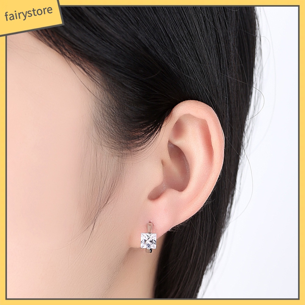 Bông Tai Đính Đá Zircon Thời Trang Dành Cho Nữ