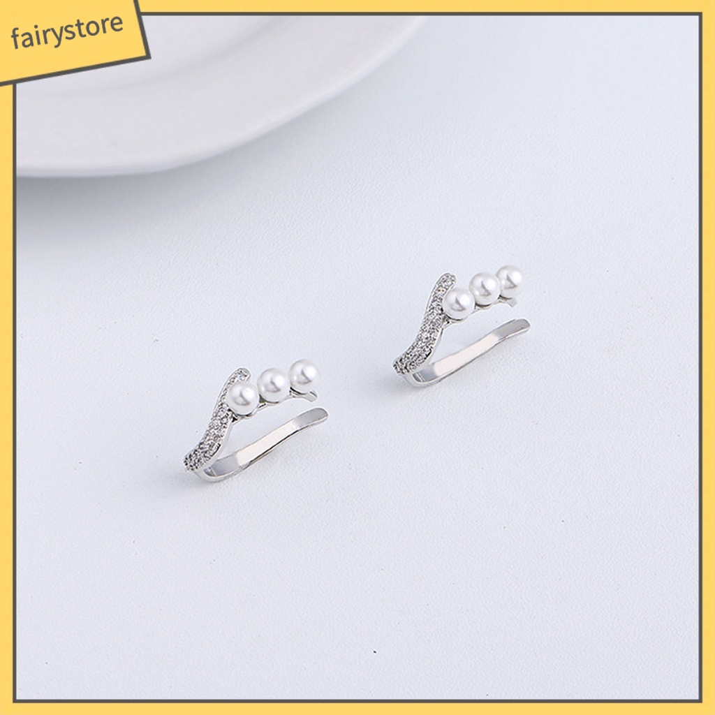 [FRO] 1 Khuyên Tai Dạng Kẹp Thanh Lịch Dễ Phối Đồ Quyến Rũ Tinh Tế Quyến Rũ