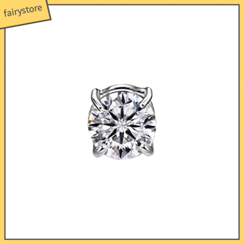 1 Khuyên Tai Dạng Kẹp Đính Đá Không Đau Thời Trang Cho Nữ