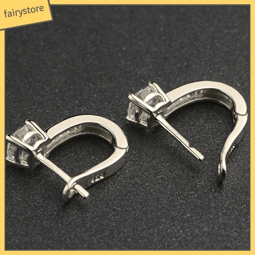 Bông Tai Mạ BạC ĐíNh Đá ThờI Trang