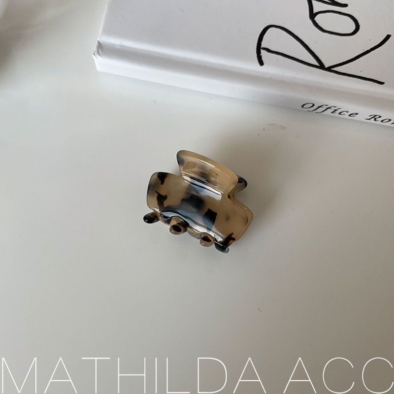 [F &amp; X] Kẹp Tóc Mái mini Họa Tiết Mực In Đơn Giản Phong Cách Retro
