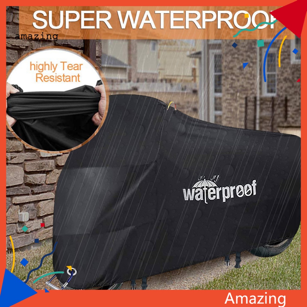 Vỏ Bọc Bảo Vệ Xe Đạp Điện / Xe Máy Chống Nước / Tia UV Cỡ Lớn Có Thể Gấp Gọn Kèm Túi Đựng Tiện Lợi