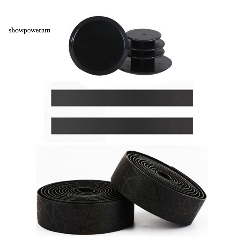 Bộ 2 Băng Quấn Tay Lái Xe Đạp Phản Quang An Toàn Ban Đêm Kèm Chốt Cắm