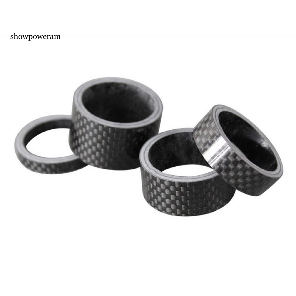 Vòng Đệm Phuộc Trước Bằng Sợi Carbon Đường Kính 28.6mm 5 / 10 / 15 / 20mm Cho Xe Đạp