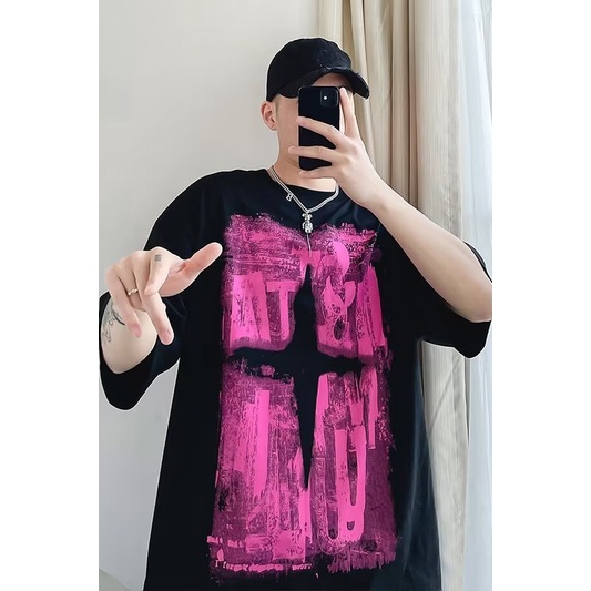 Áo Thun Ngắn Tay In Hình Đồ Chiên Phong Cách Âu Mỹ Cá Tính Dành Cho Nam