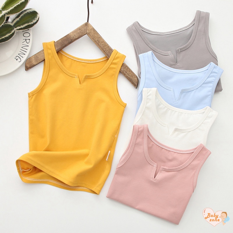 Áo Lót Hai Dây Bằng Vải Cotton In Hoa Thời Trang Mùa Hè Cho Bé Trai / Gái