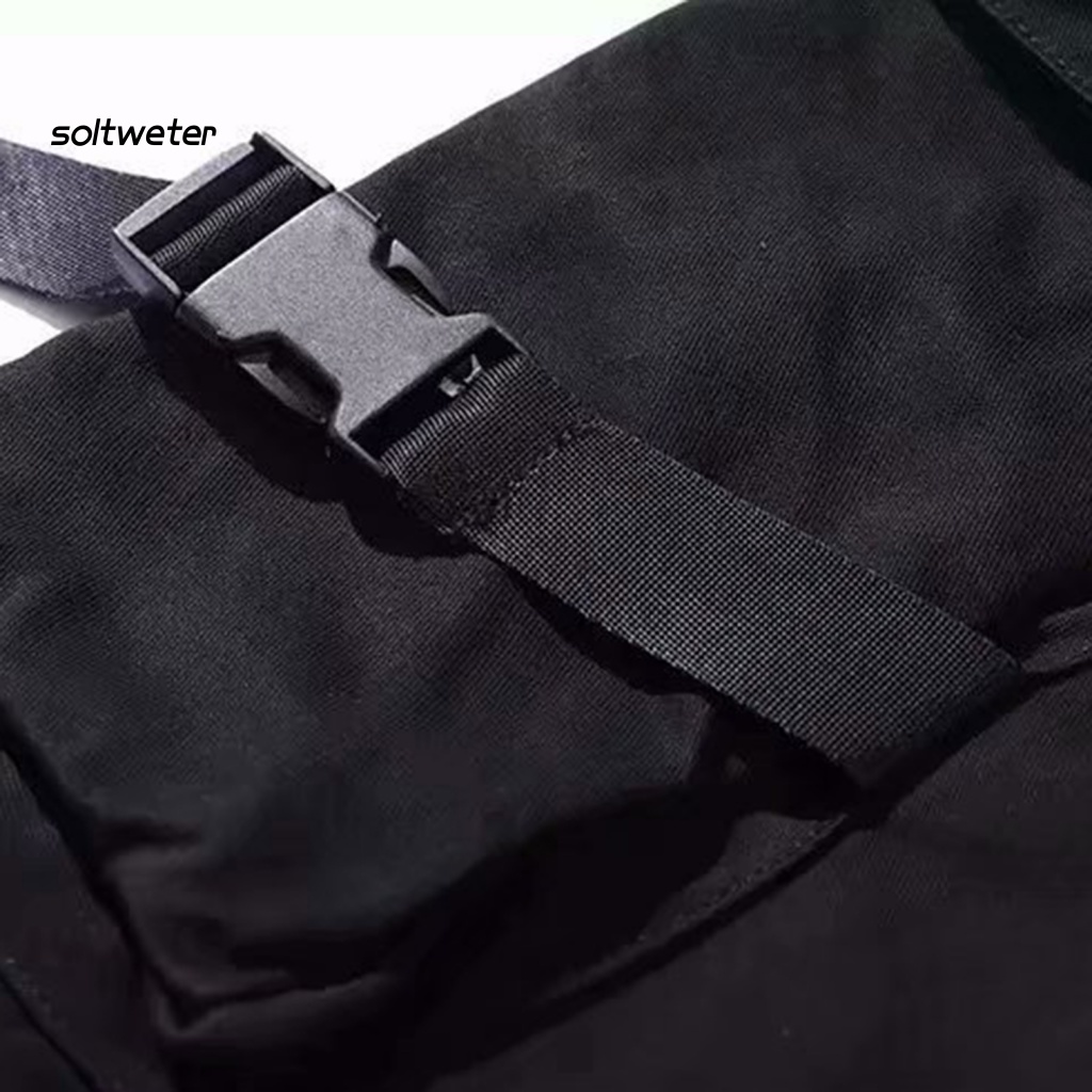 Quần Jogger Màu Sắc Trơn Có Dây Rút Trang Trí Mắt Cá Chân Phong Cách Hip Hop Cho Nam