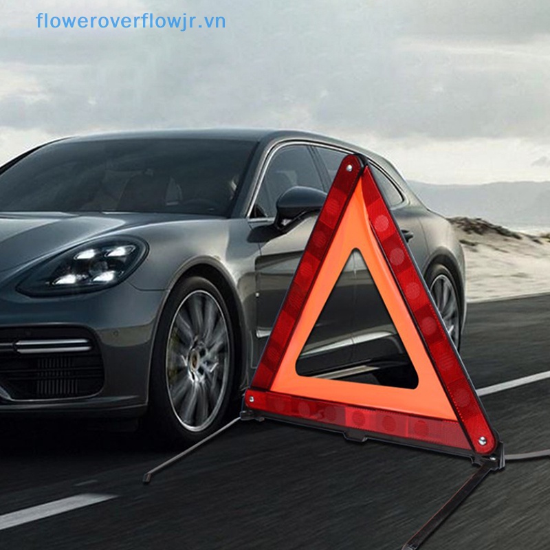Fjr Biển Cảnh Báo Khẩn Cấp Hình Tam Giác Phản Quang Màu Đỏ Dạng Gập An Toàn Cho Xe Hơi