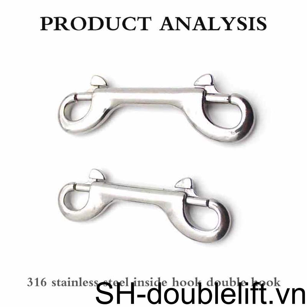 Khóa Cài Đôi Bằng Thép Không Gỉ Khối Lượng Nhẹ Độ Bền Cao Cho Cổ Áo Khi Đi Lặn