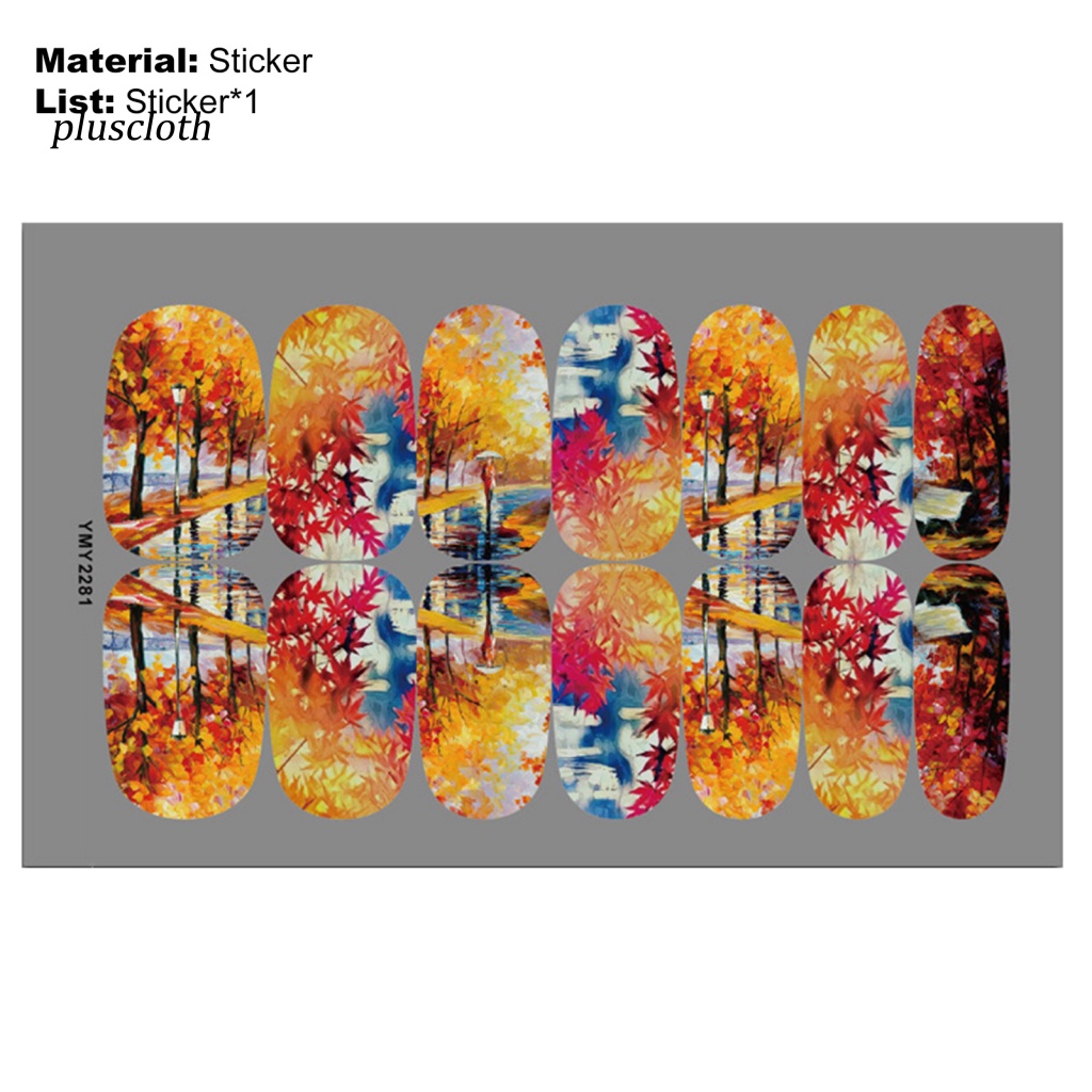 Miếng Dán Trang Trí Móng Tay Tự Dính Siêu Mỏng In Họa Tiết Hoạt Hình Xinh Xắn