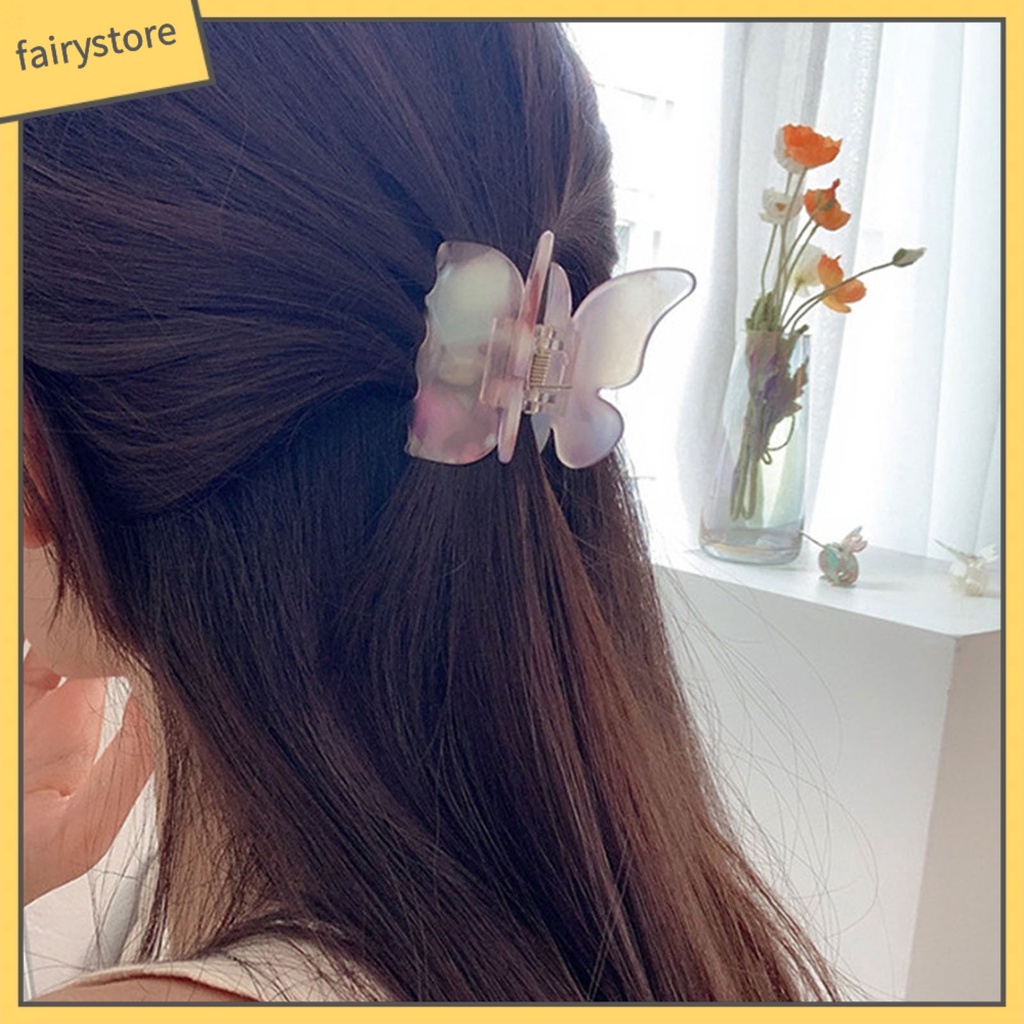 Kẹp Tóc Hình Bướm Màu Sắc Gradient Xinh Xắn