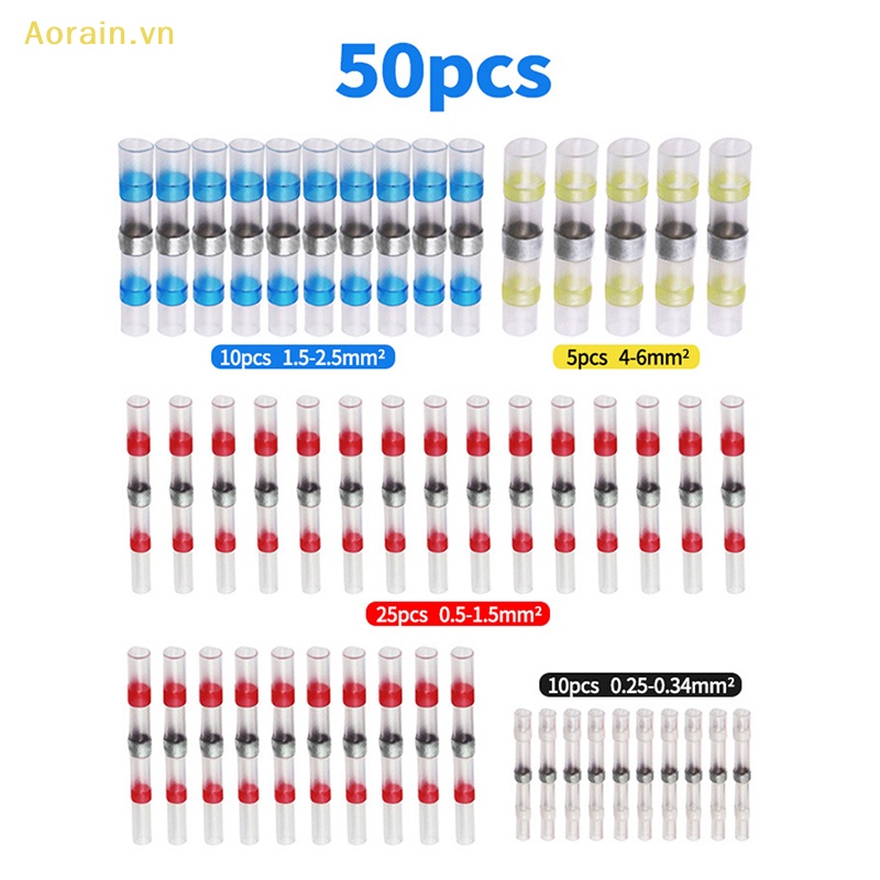 Bộ 50 Ống Co Nhiệt Chống Thấm Nước Chuyên Dụng Cho Nối Dây Điện