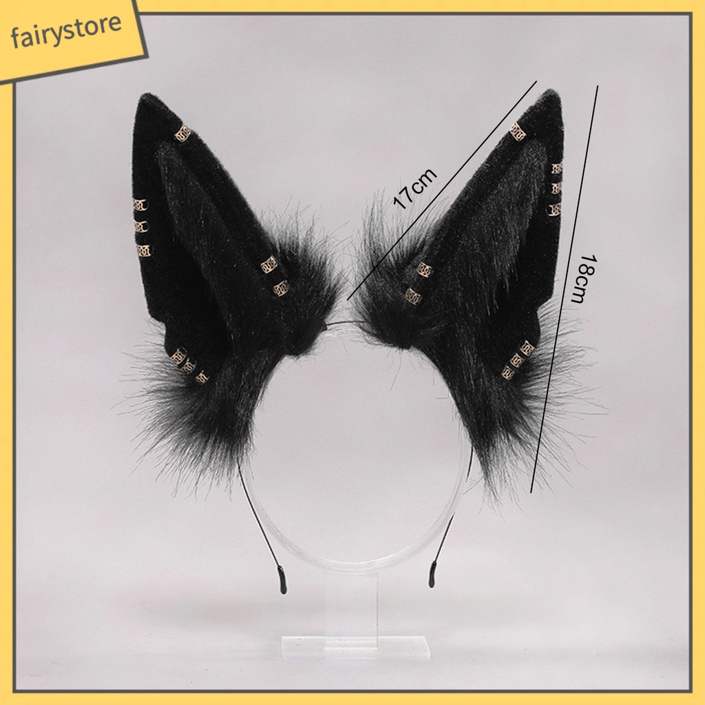 1 Set Băng Đô Tai Mèo Bông Phong Cách Lolita Đáng Yêu