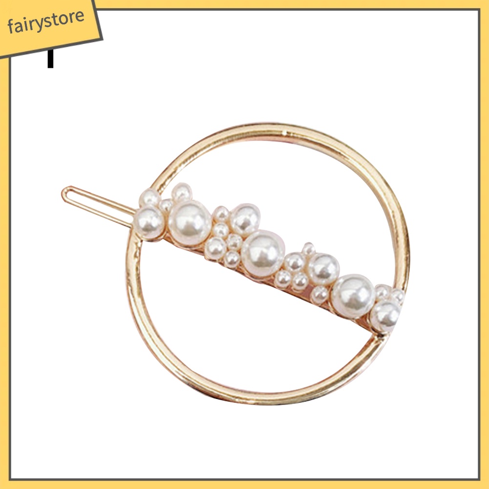 Kẹp TóC HìNh Ngôi Sao / MặT Trăng ĐíNh NgọC Trai Giả ThờI Trang Cho Nữ