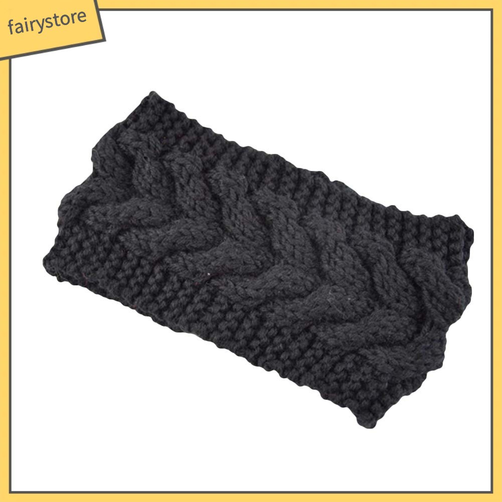 Băng Đô Đan Len Giữ Ấm Tai Thời Trang Mùa Đông Cho Nữ