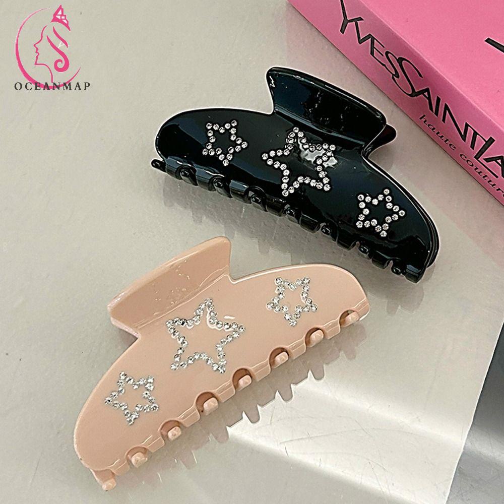 Kẹp Tóc Càng Cua Lớn Hình Ngôi Sao Năm Cánh Thanh Lịch Ngọt Ngào Ins OCEANMAPKẹp Tóc Phong Cách Hàn Quốc Xinh Xắn Cho Nữ