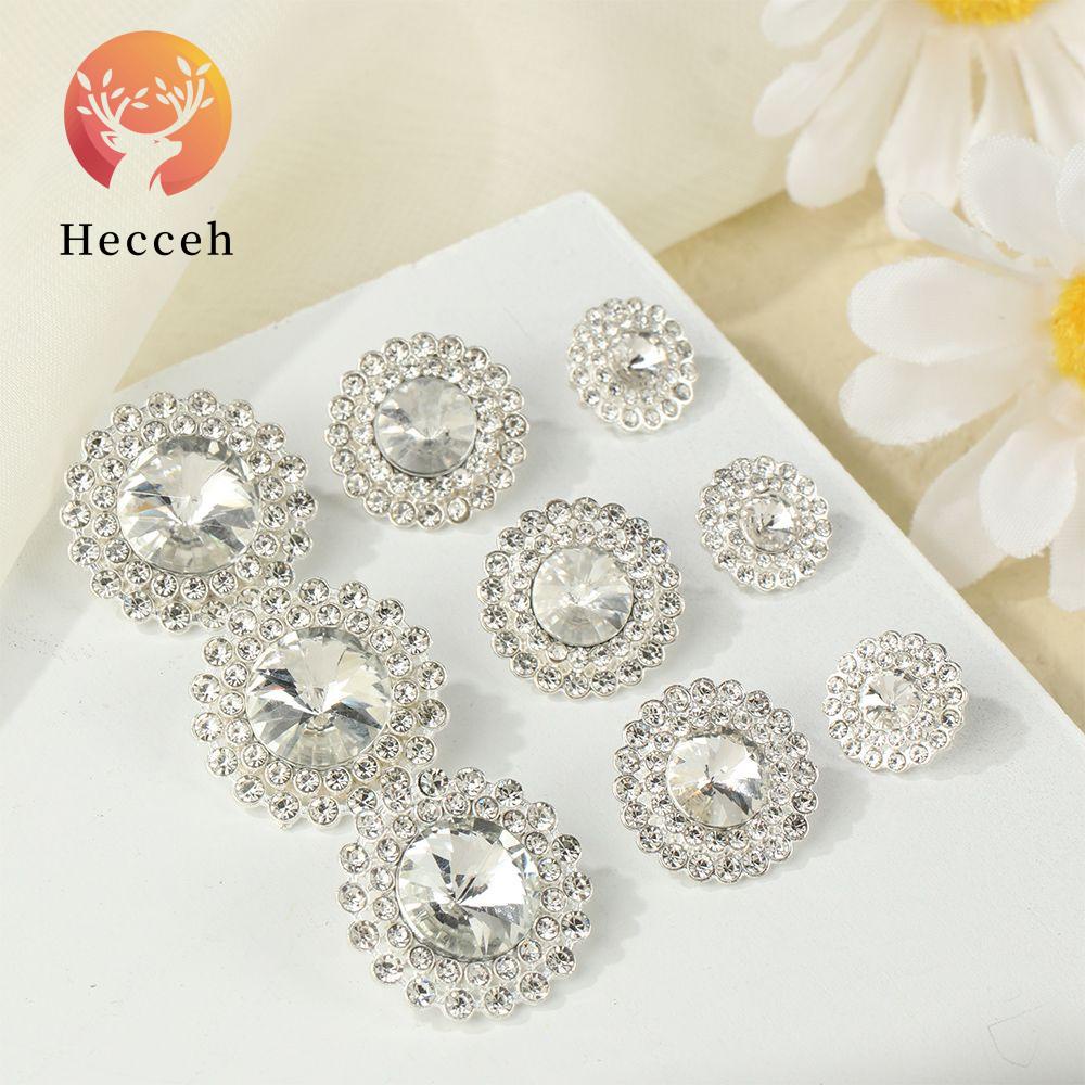 Heceh 10 Cái / Bộ Kim Loại|Nút Áo May Vá Thủ Công Chất Lượng Cao