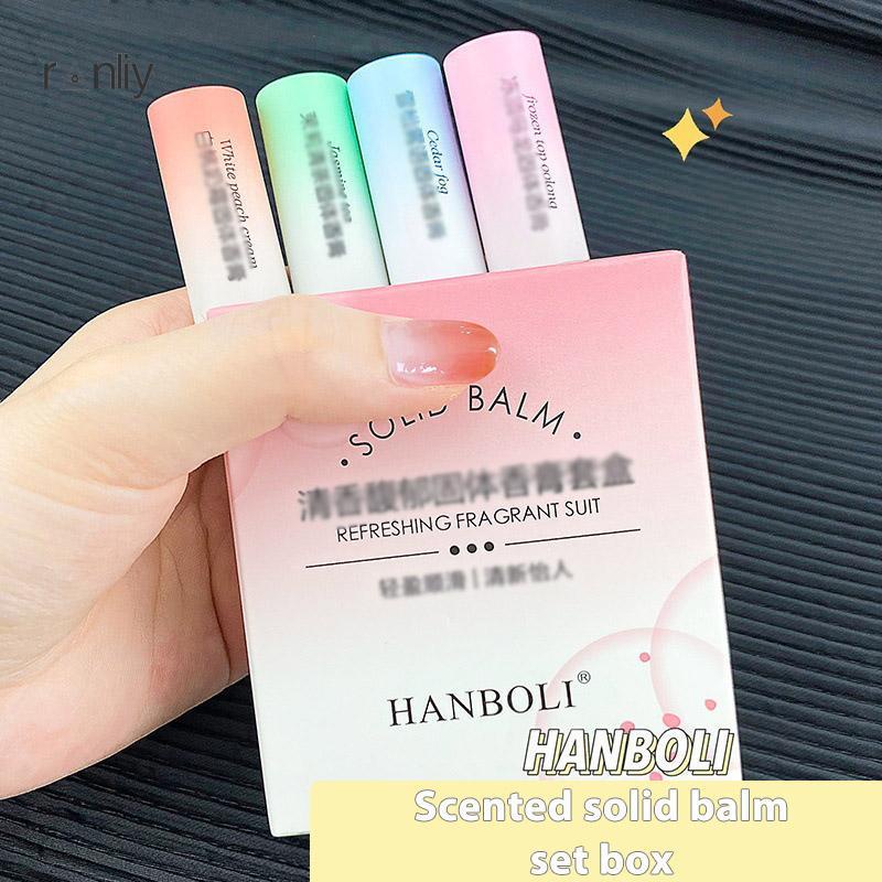 Ranliy💗Nước Hoa Khô Solid Balm Hương Hoa Quả Trái Cây