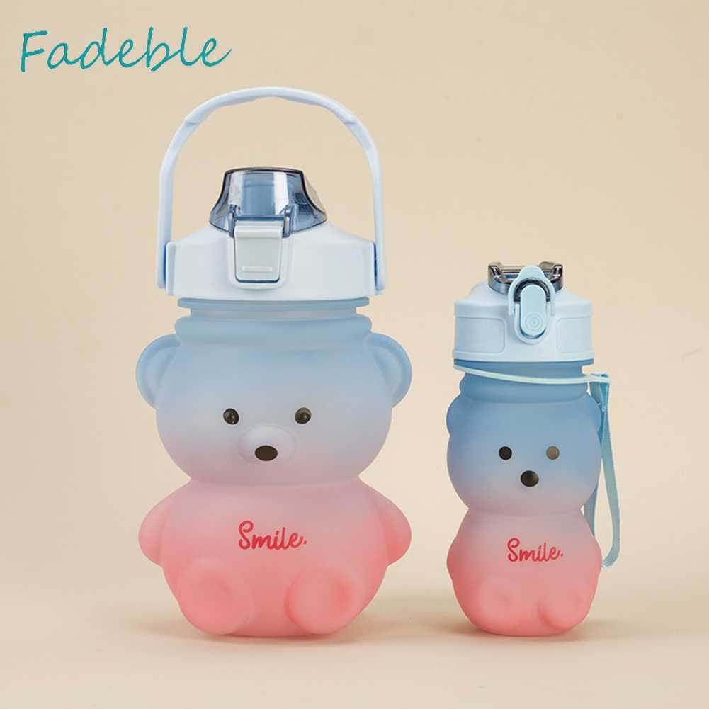 Bình Nước Thể Thao 1300ML + 350ML Hình Gấu Dễ Thương
