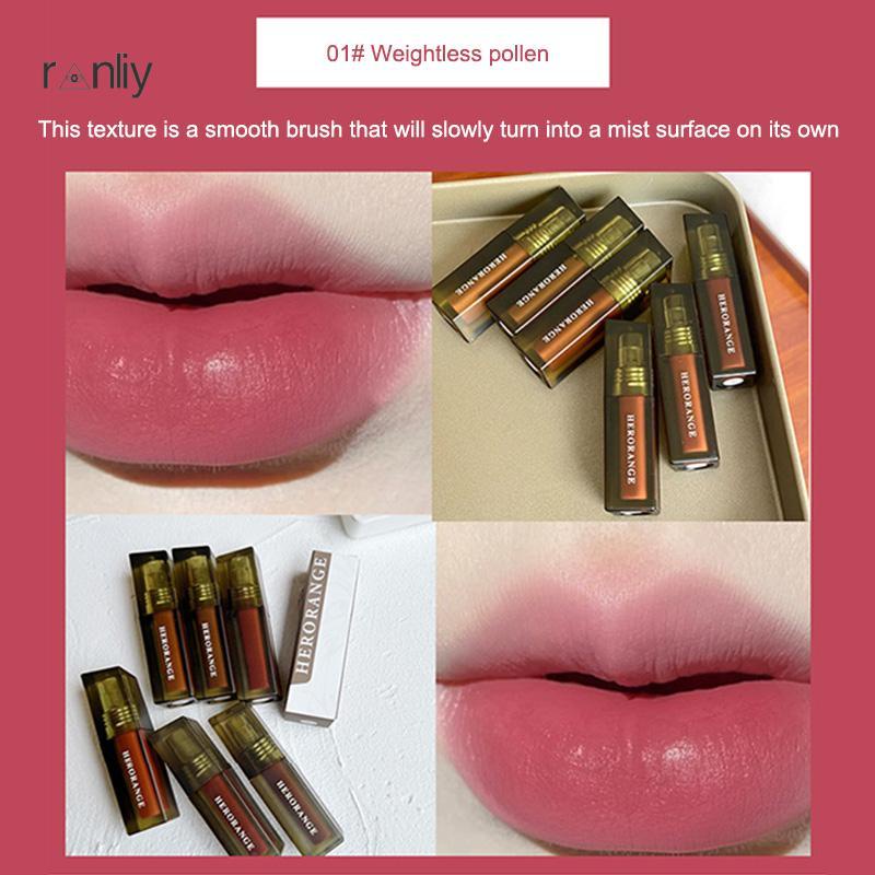 Ranliy💗Son Kem Lì Herorange Lâu Trôi Chống Thấm Nước Hàng Nội Địa Trung