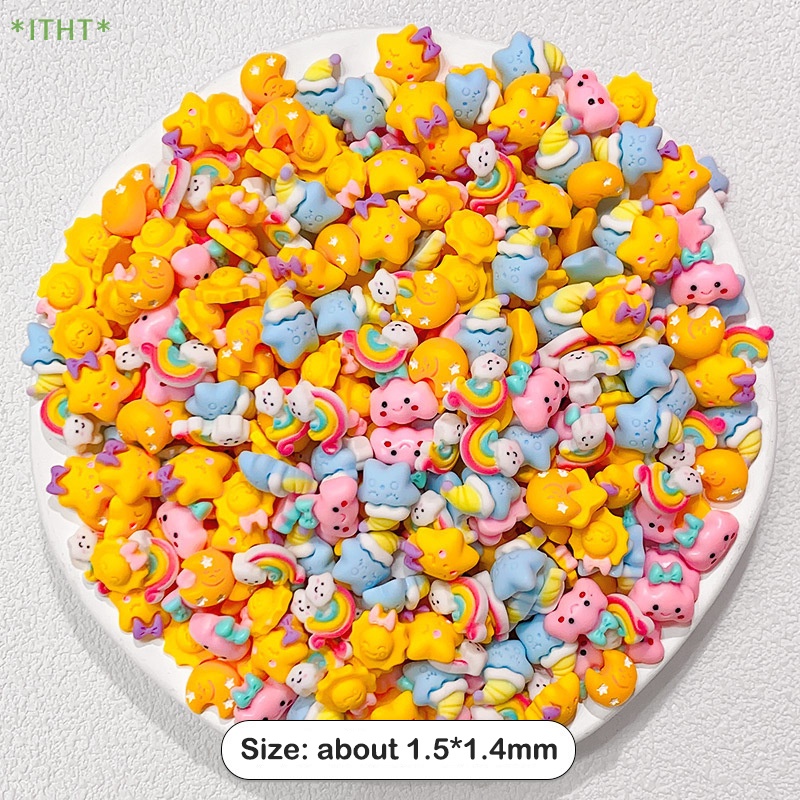 Bộ 10 Kẹp Tóc Bằng Resin Họa Tiết Hoạt Hình Dễ Thương Dùng Làm Đồ Thủ Công / Trang Trí Điện Thoại / Sổ Tay DIY Mới