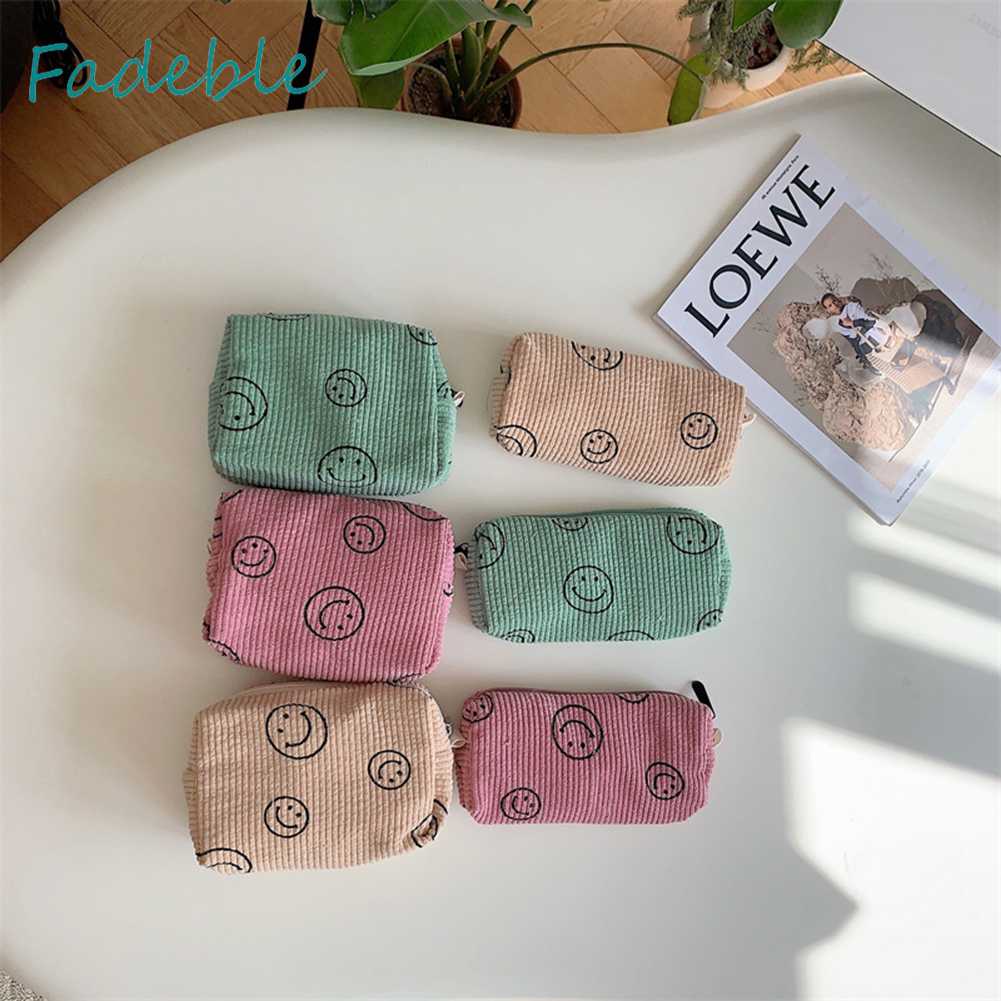 Túi Đựng Mỹ Phẩm Bằng Vải Nhung Có Thể Giặt Sạch Tiện Dụng