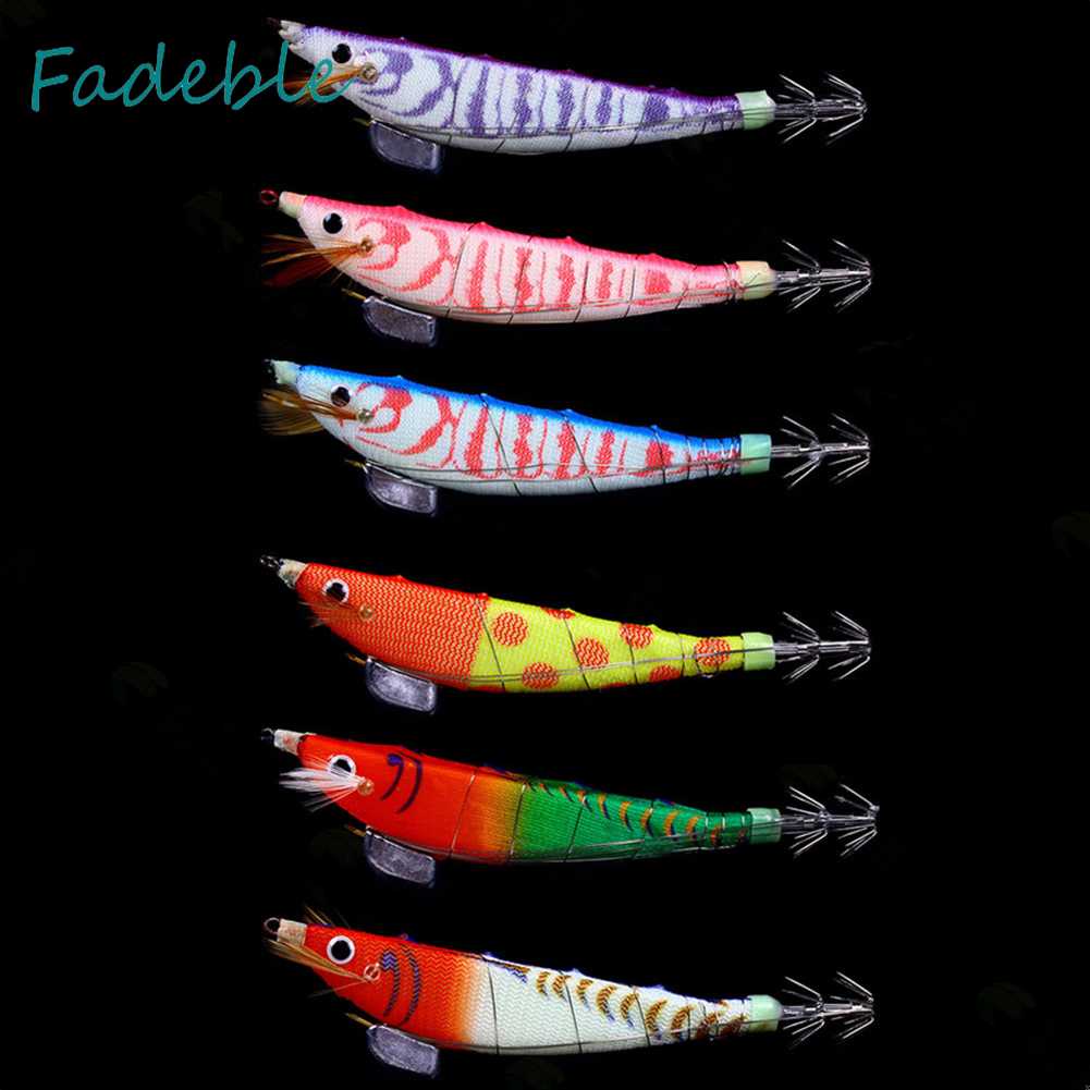 Mồi Câu Cá Giả Hình Tôm Bằng Gỗ Phát Quang Kích Thước 12cm 14.3g