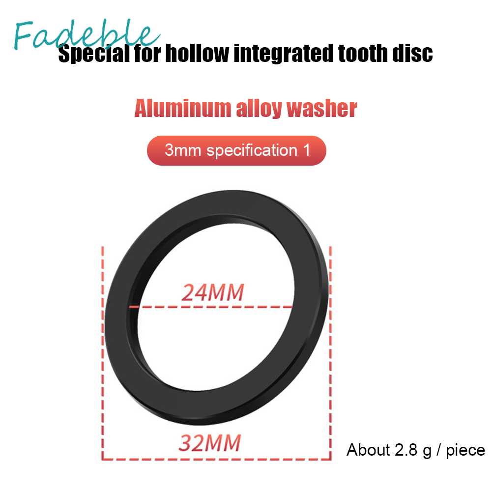 One Bộ Đệm Đĩa Rửa Xe Đạp Bằng Hợp Kim Nhôm