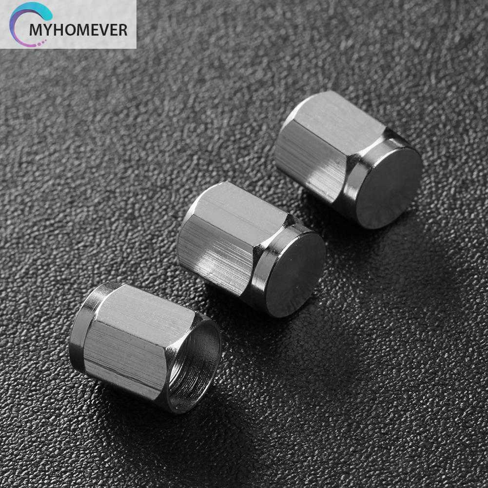 Set 10 Nắp Van Bánh Xe Hơi / Xe Máy Bằng Đồng Mạ Crôm Chống Mài Mòn