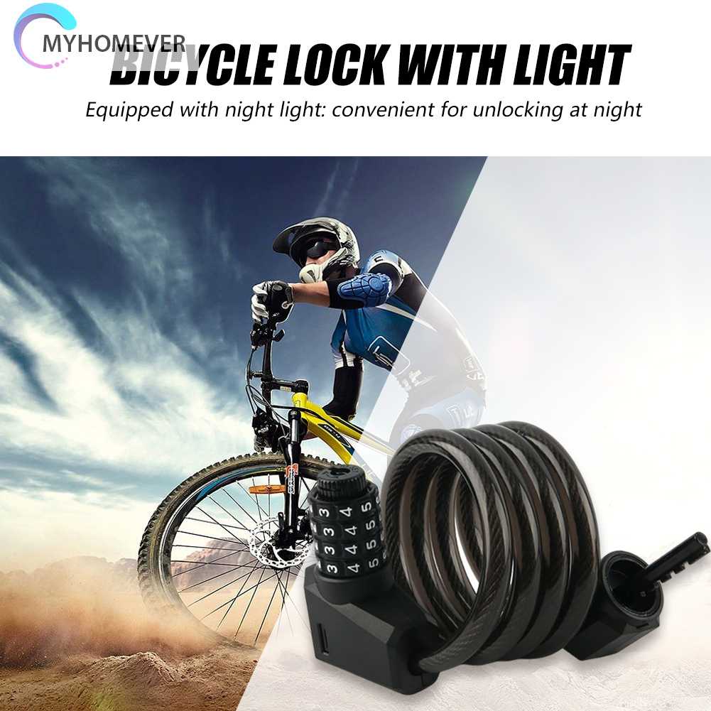 Dây Xích Khóa Xe Đạp / Xe Máy / Thuyền Kayak Có Mật Khẩu 1.2M