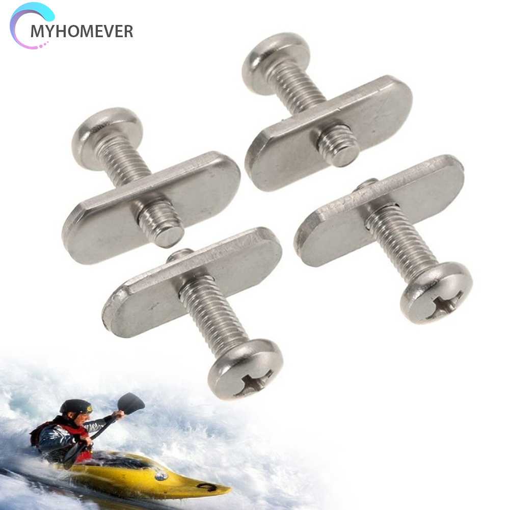 Bộ 4 Ốc Vít M6 Bằng Thép Không Gỉ Cho Thuyền Kayak