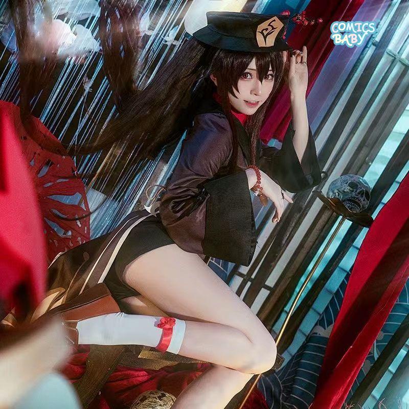 Genshin Impact Hutao Cosplay Costume plus size Uniform Anime Game Hu Tao Chinese Style lolita Halloween suit Women's clothing